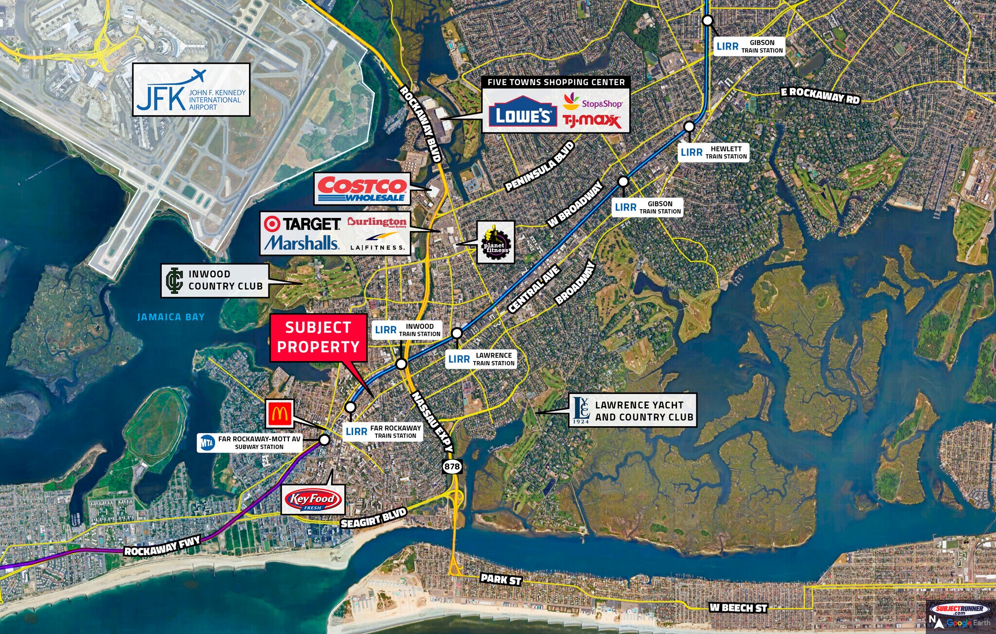 1260 Central Ave, Far Rockaway, NY à vendre Aérien– Image 1 sur 3