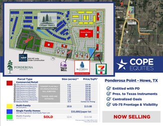 Plus de détails pour US-75 & Ponderosa Rd, Howe, TX - Terrain à vendre