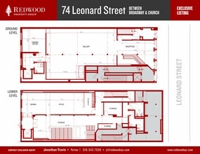 74 Leonard St, New York, NY à louer Plan d’étage– Image 1 sur 5