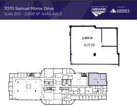 7070 Samuel Morse Dr, Columbia, MD à louer Plan d’étage– Image 1 sur 1
