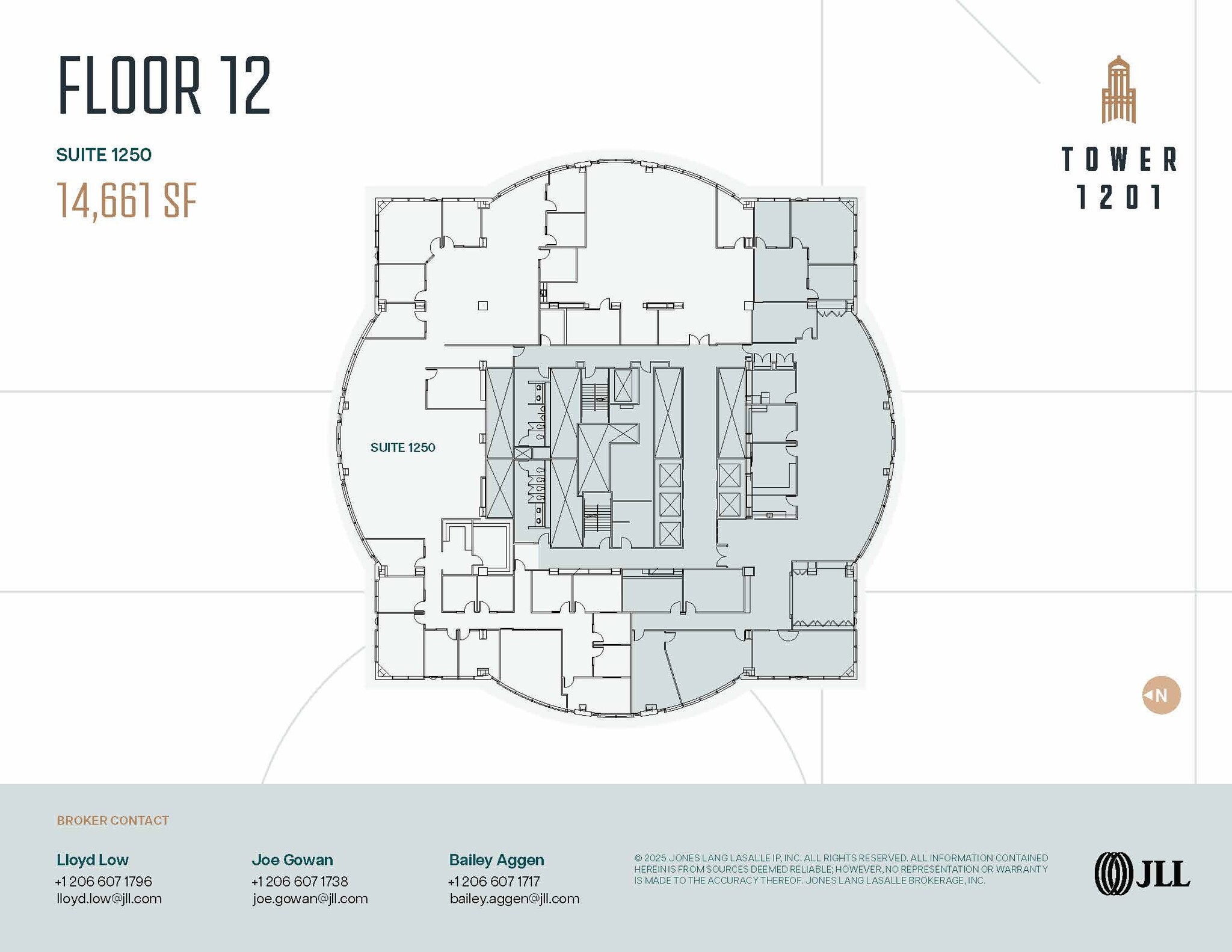 1201 3rd Ave, Seattle, WA à louer Plan d’étage– Image 1 sur 1