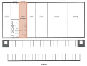 5330-5368 F St, Omaha, NE à louer Plan d’étage– Image 2 sur 2
