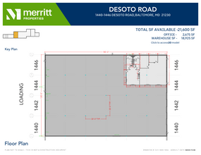 1400-1464 Desoto Rd, Baltimore, MD à louer Plan d’étage– Image 1 sur 1