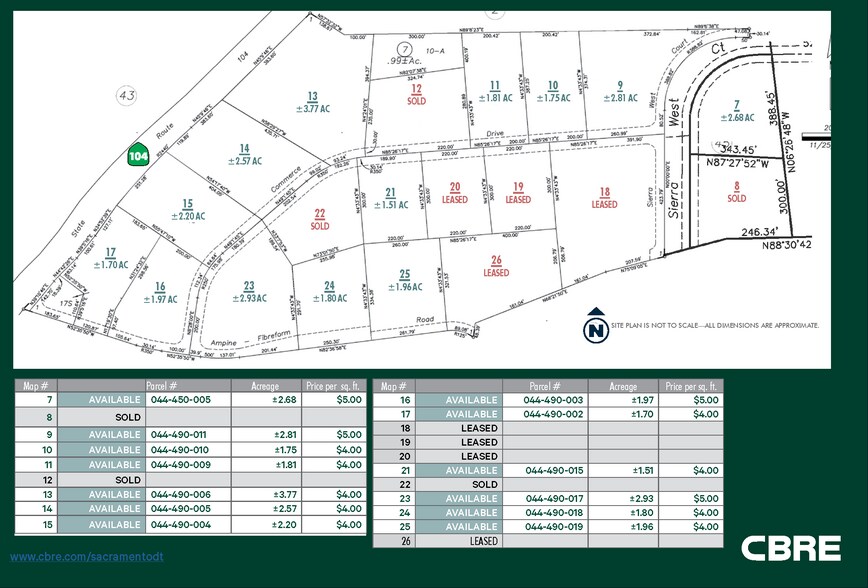 NEQ Hwy 104 & Ampine Fibreform Road, Sutter Creek, CA à louer - Plan cadastral – Image 2 sur 2