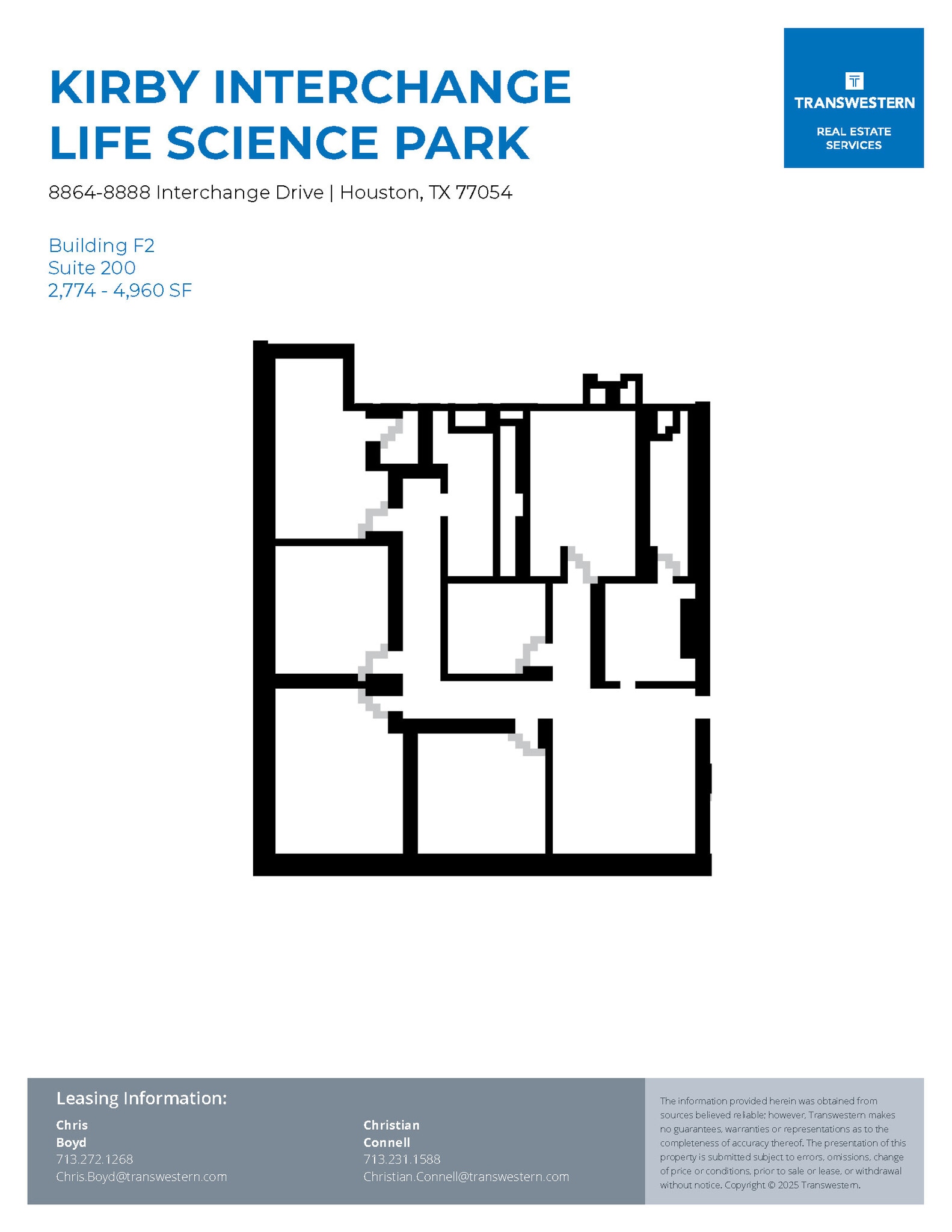 8901-8933 Interchange Dr, Houston, TX à louer Plan d’étage– Image 1 sur 1