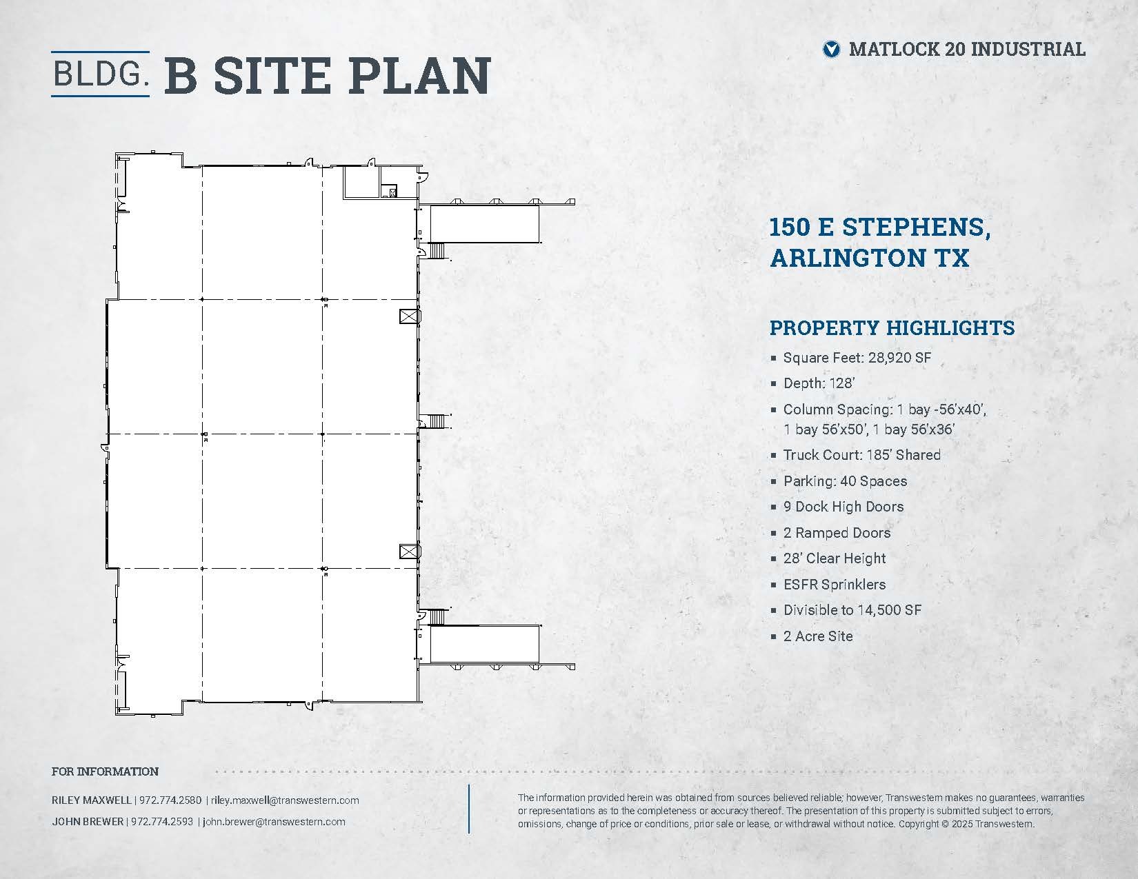 100 Stephens St, Arlington, TX à louer Plan de site– Image 1 sur 1