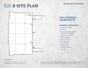 100 Stephens St, Arlington, TX à louer Plan de site– Image 1 sur 1