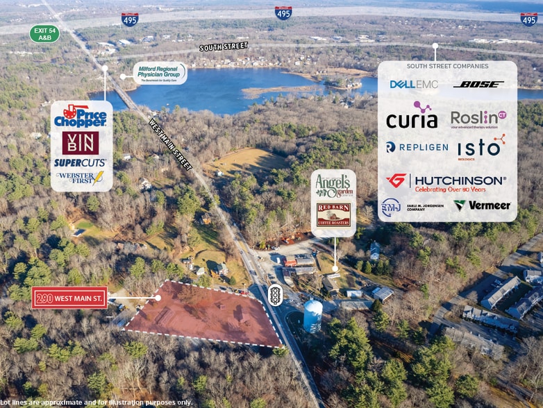 290 West Main Street St, Hopkinton, MA à vendre - Aérien – Image 2 sur 4