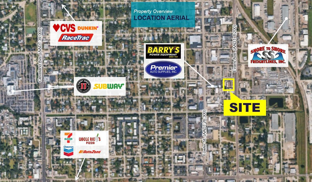 2700 Evans Ave, Fort Myers, FL à louer Carte– Image 1 sur 1