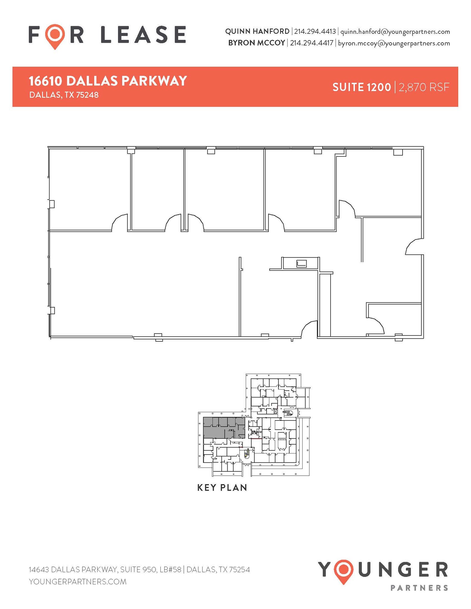 16610 N Dallas Pky, Dallas, TX à louer Plan d’étage– Image 1 sur 1