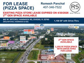 865 W Mitchell Hammock Rd, Oviedo, FL - Vue aérienne  vue de carte - Image1