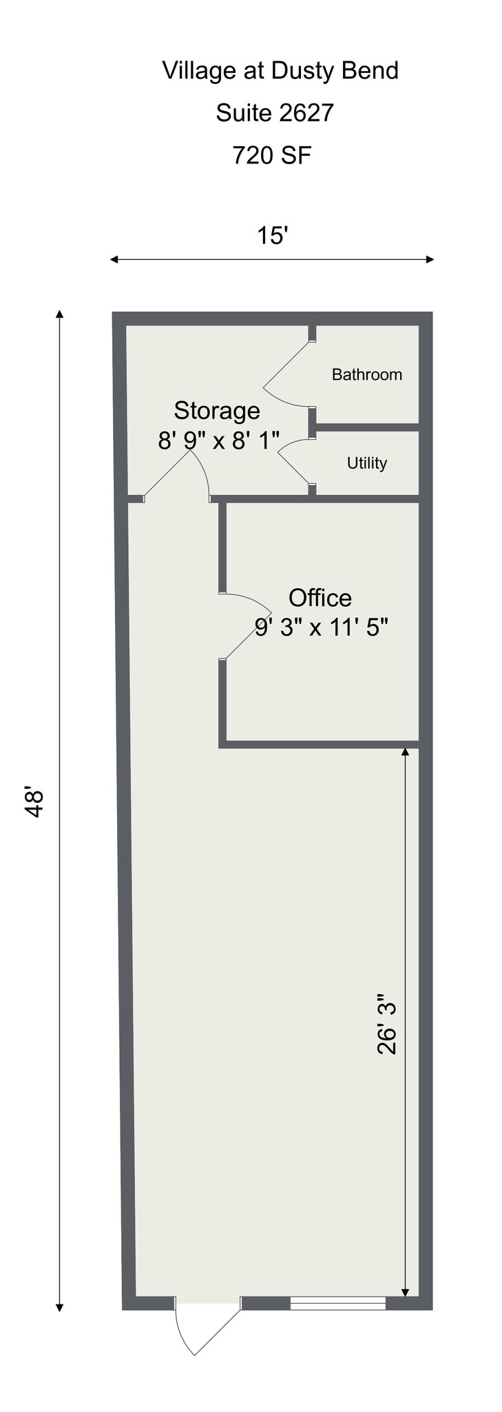 2623-2639 Broad St, Camden, SC à louer Plan d’étage– Image 1 sur 1