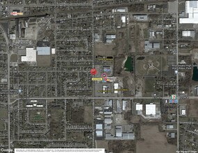 900 S Merrifield, Mishawaka, IN - VUE AÉRIENNE  vue de carte