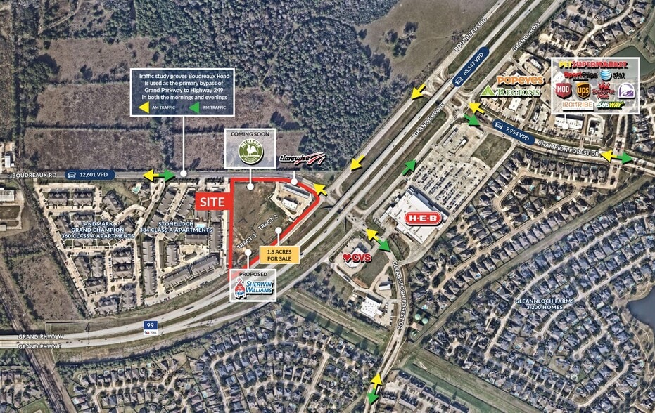 Grand Pkwy & Gleannloch Forest, Tomball, TX à vendre - Aérien – Image 2 sur 2