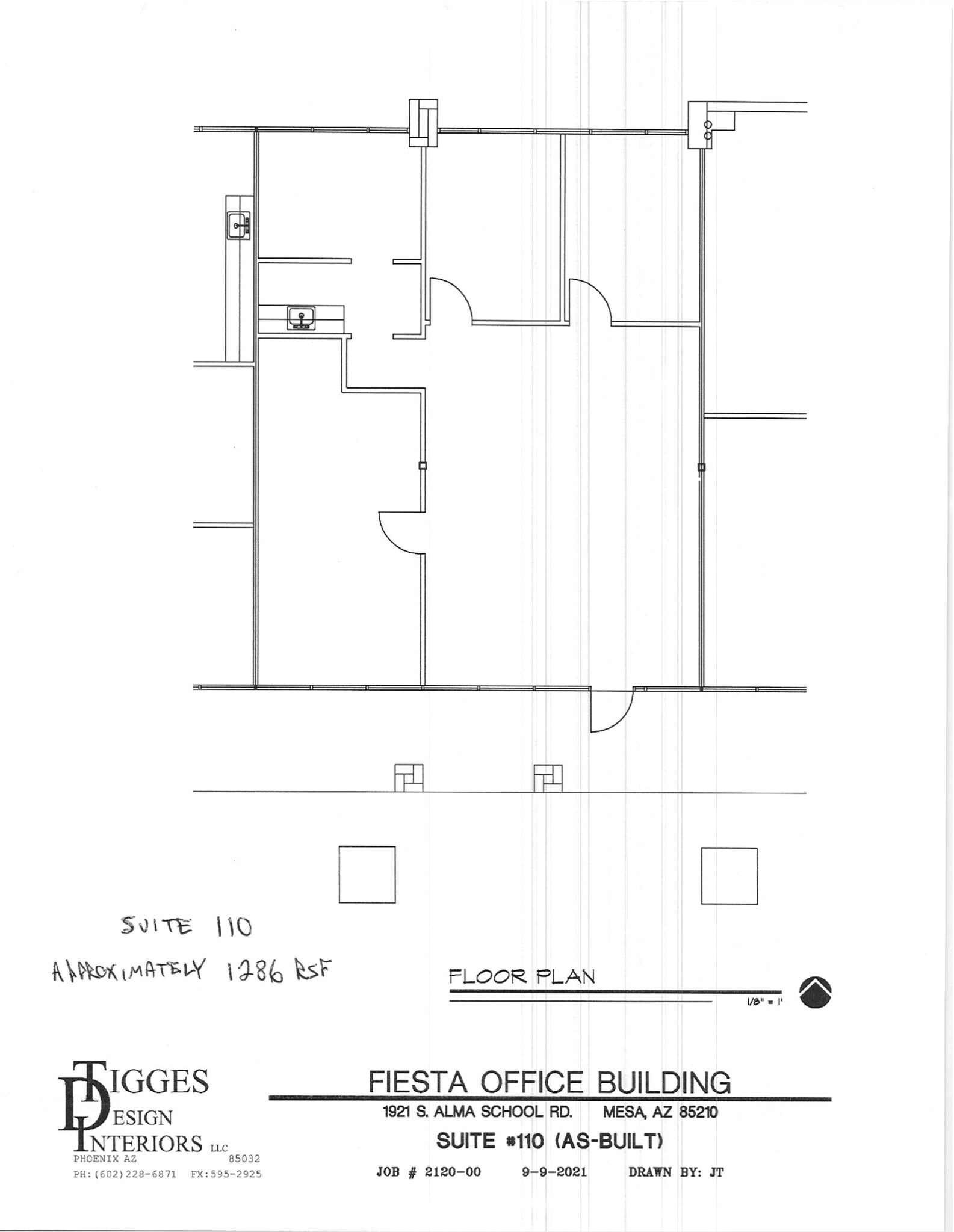 1921 S Alma School Rd, Mesa, AZ à louer Plan de site– Image 1 sur 1