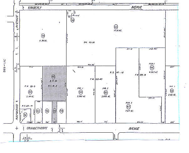 1244-1250 E Orangethorpe Ave, Fullerton, CA à louer - Plan cadastral – Image 2 sur 10