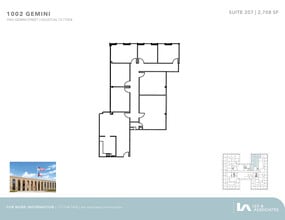 1002 Gemini St, Houston, TX à louer Plan d’étage– Image 1 sur 1