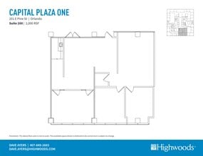 201 E Pine St, Orlando, FL à louer Plan de site– Image 1 sur 1