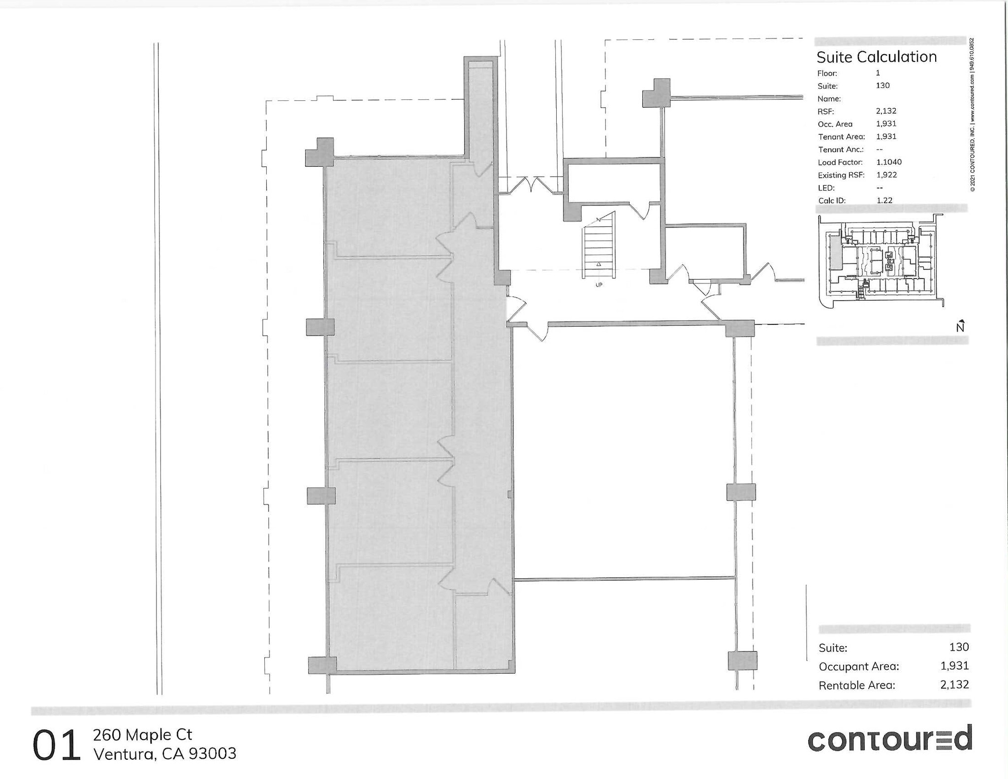 260 Maple Ct, Ventura, CA à louer Plan d’étage– Image 1 sur 1