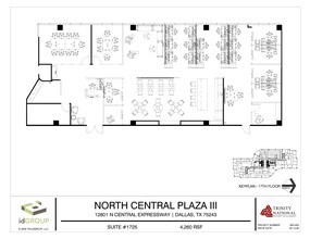 12801 N Central Expy, Dallas, TX à louer Plan d’étage– Image 1 sur 2