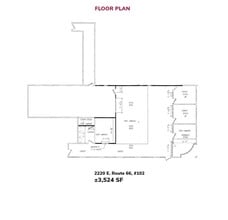 2200 E Route 66, Glendora, CA à louer Plan d’étage– Image 1 sur 2