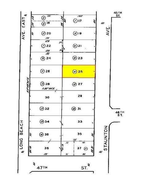 4511-4527 Staunton Ave, Los Angeles, CA à louer - Plan cadastral – Image 2 sur 12