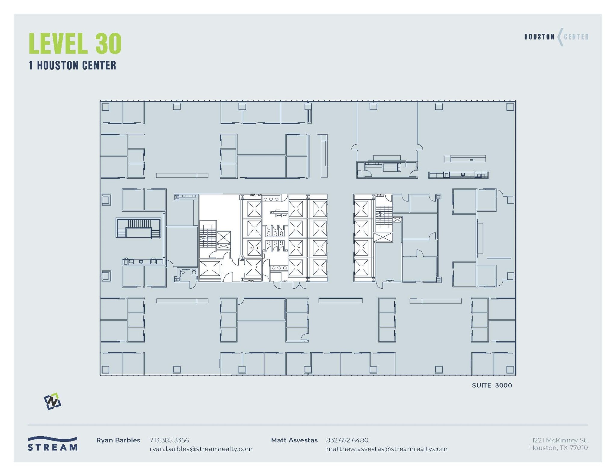 1221 McKinney St, Houston, TX à louer Plan d’étage– Image 1 sur 1