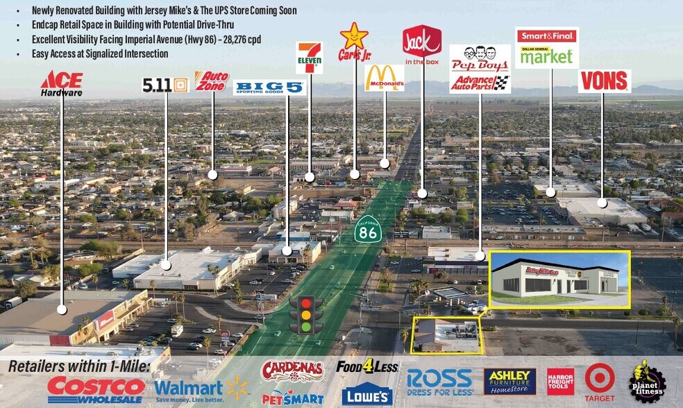 1002 N Imperial Ave, El Centro, CA à louer - Photo de l’immeuble – Image 2 sur 4