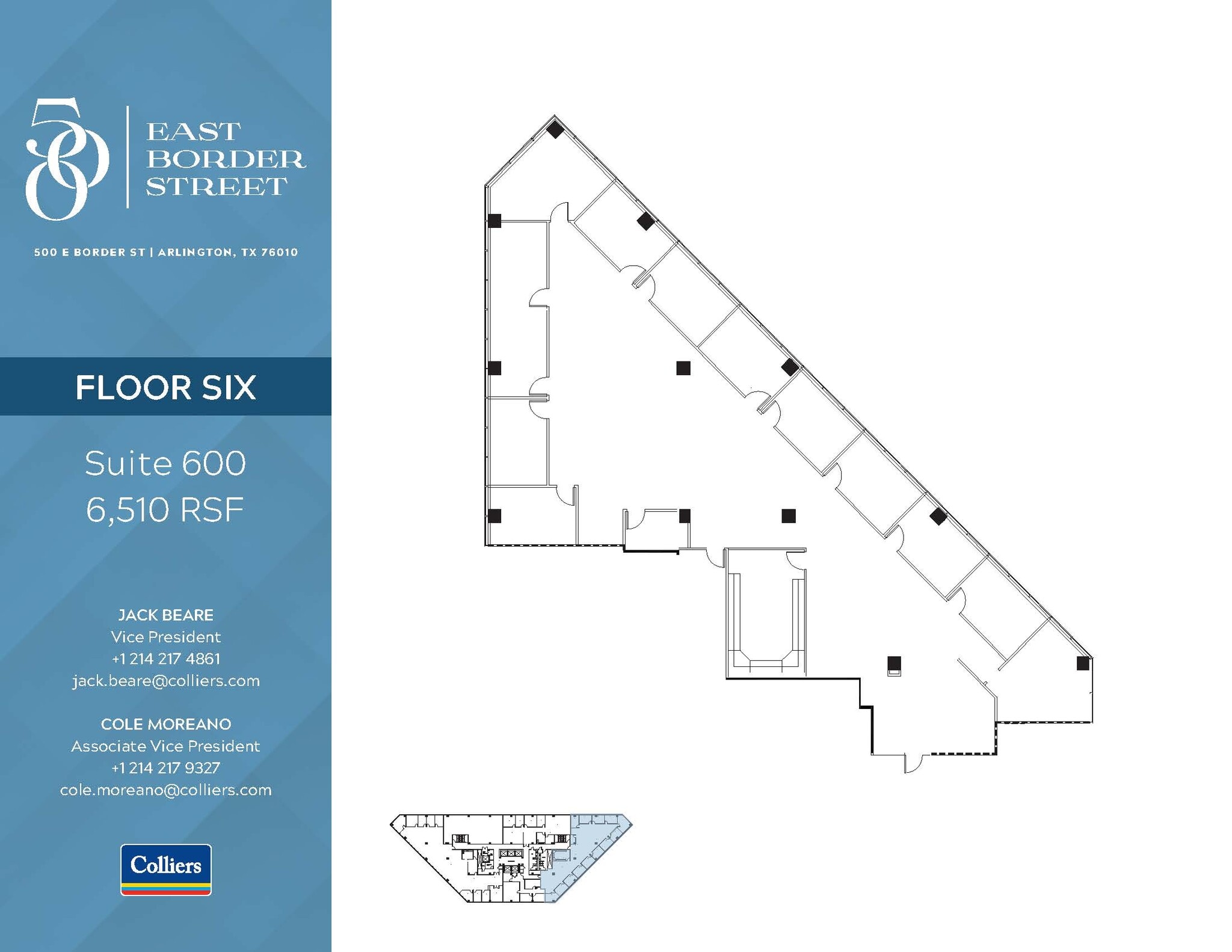 500 E Border St, Arlington, TX à louer Plan d’étage– Image 1 sur 1