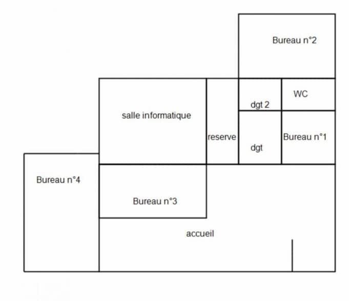 Bureau dans Lille à louer - Plan d’étage – Image 2 sur 2