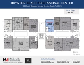 1325 S Congress Ave, Boynton Beach, FL à louer Plan d’étage– Image 2 sur 9