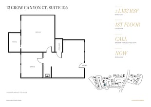 3 Crow Canyon Ct, San Ramon, CA à louer Plan d’étage– Image 1 sur 1