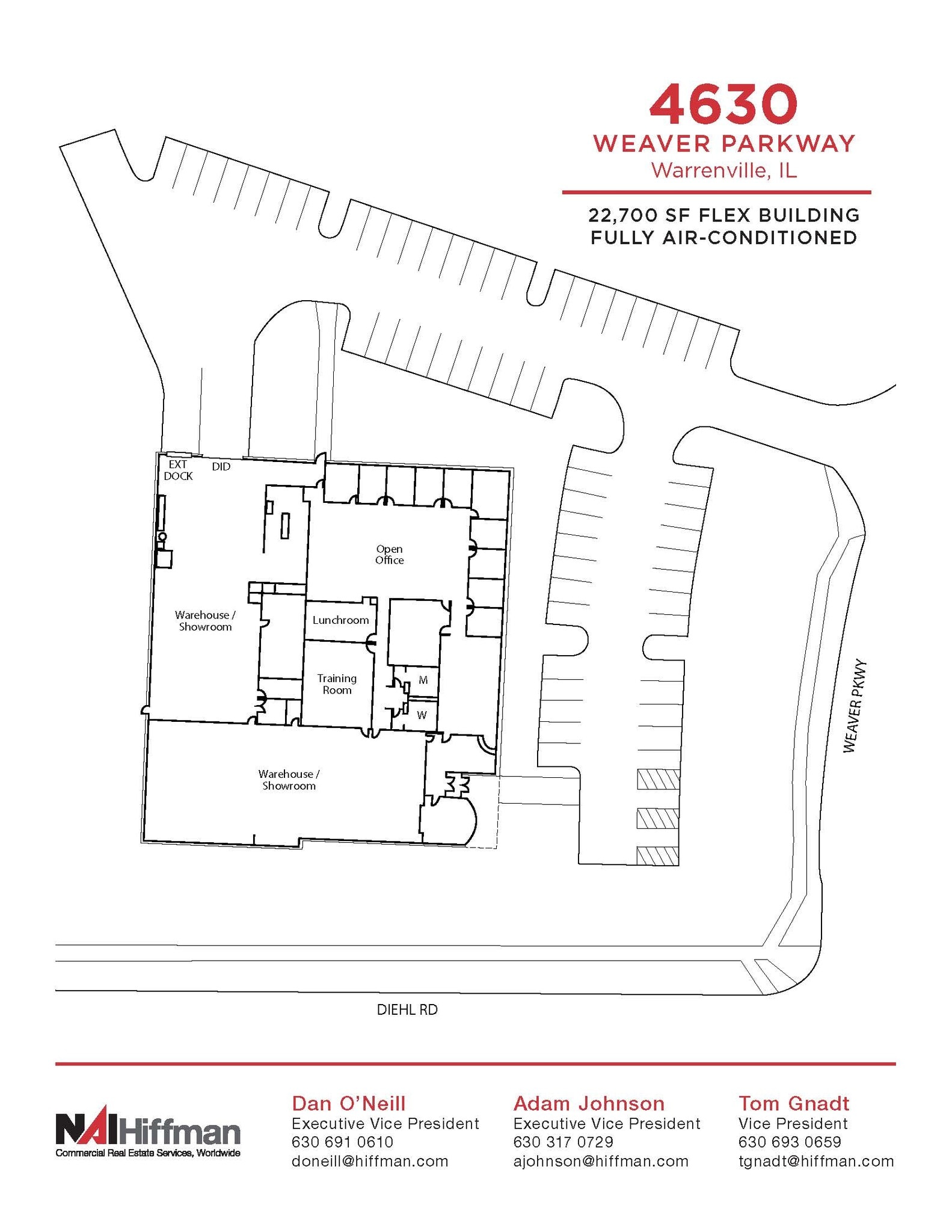 4630 Weaver Pky, Warrenville, IL à louer Plan d’étage– Image 1 sur 1