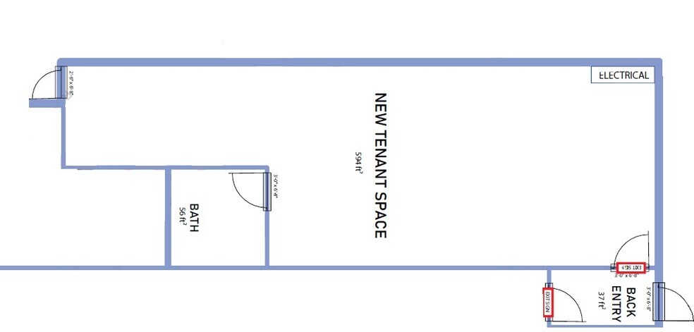 5010 48A St, Leduc, AB à louer - Plan d’étage – Image 3 sur 4