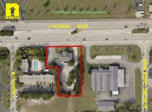 1570 Colonial Blvd, Fort Myers, FL - VUE AÉRIENNE  vue de carte