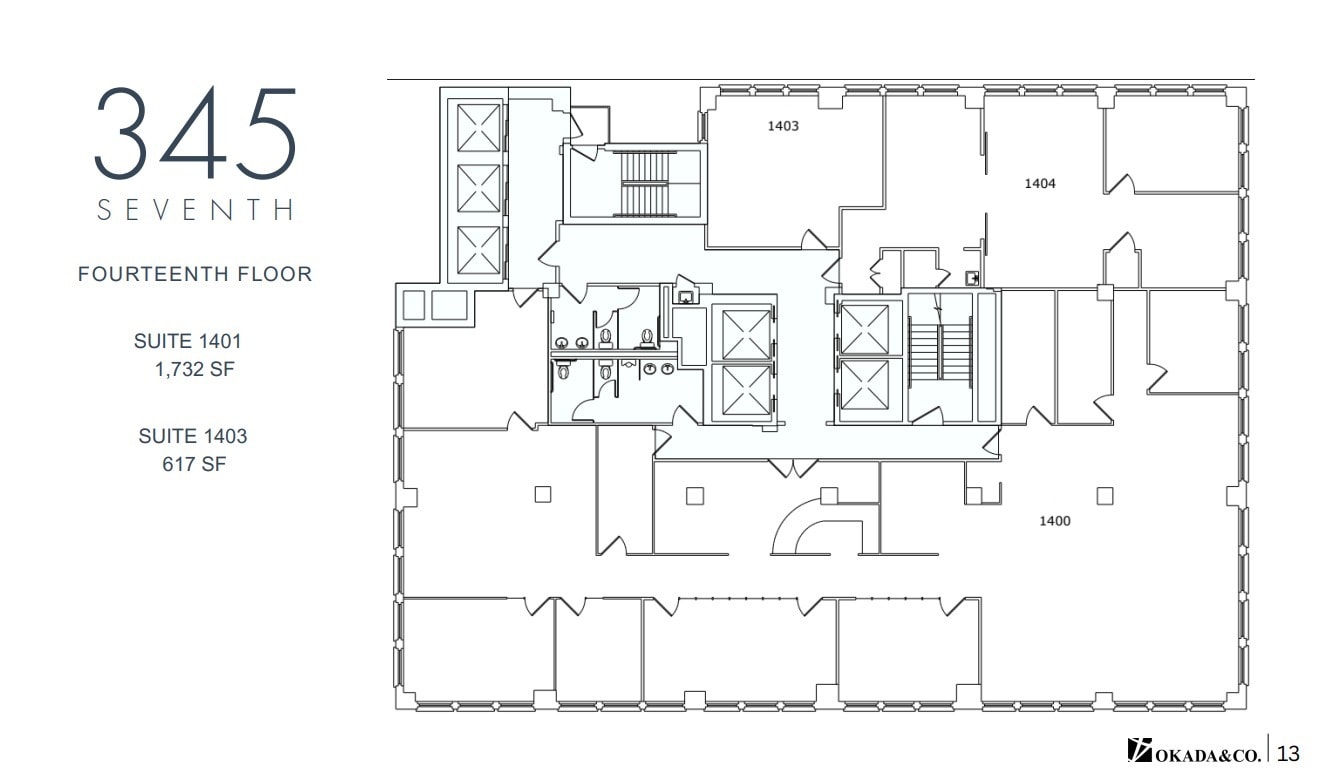 345 Seventh Ave, New York, NY à louer Plan d’étage– Image 1 sur 1