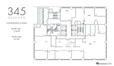 345 Seventh Ave, New York, NY à louer Plan d’étage– Image 1 sur 1
