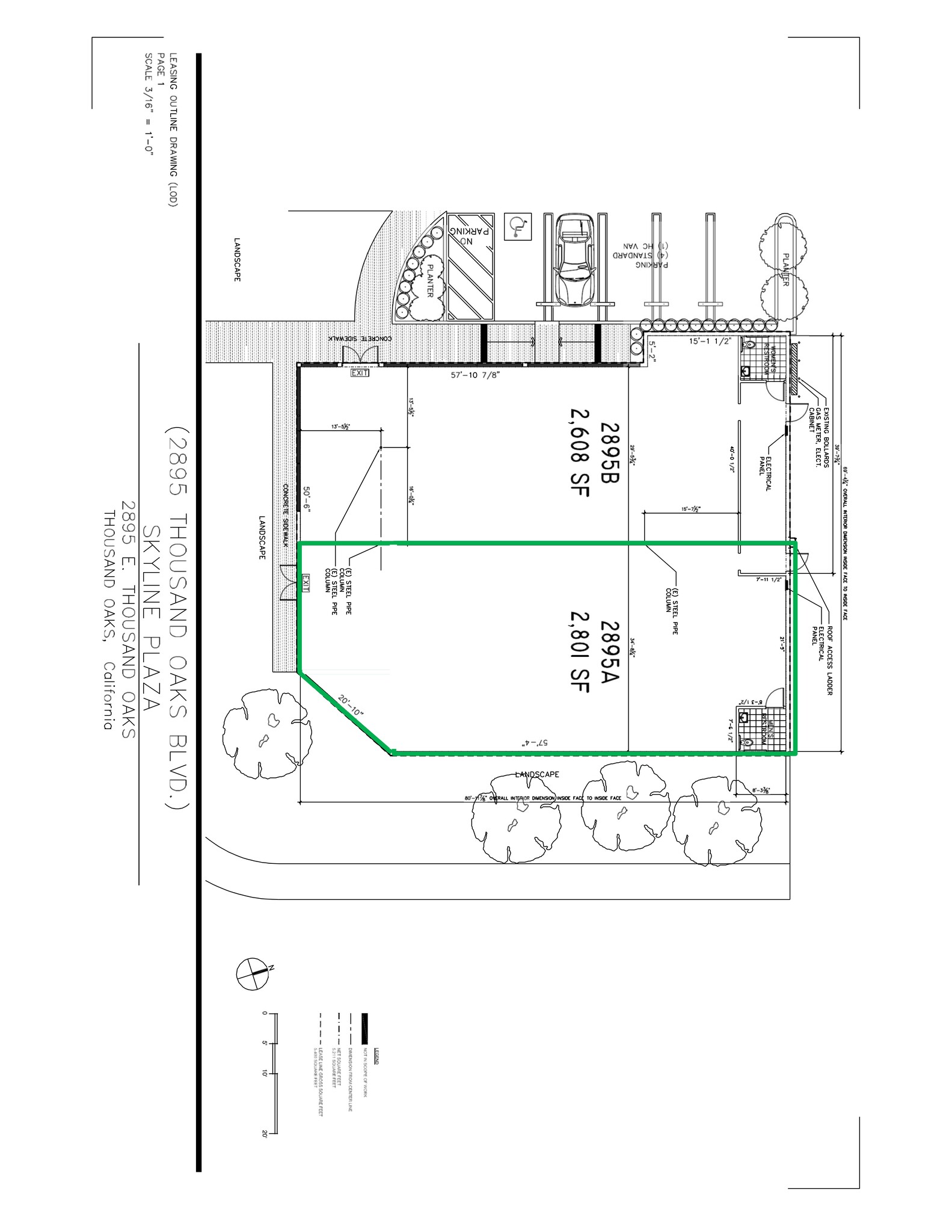 2835-2897 E Thousand Oaks Blvd, Thousand Oaks, CA à louer Plan de site– Image 1 sur 1