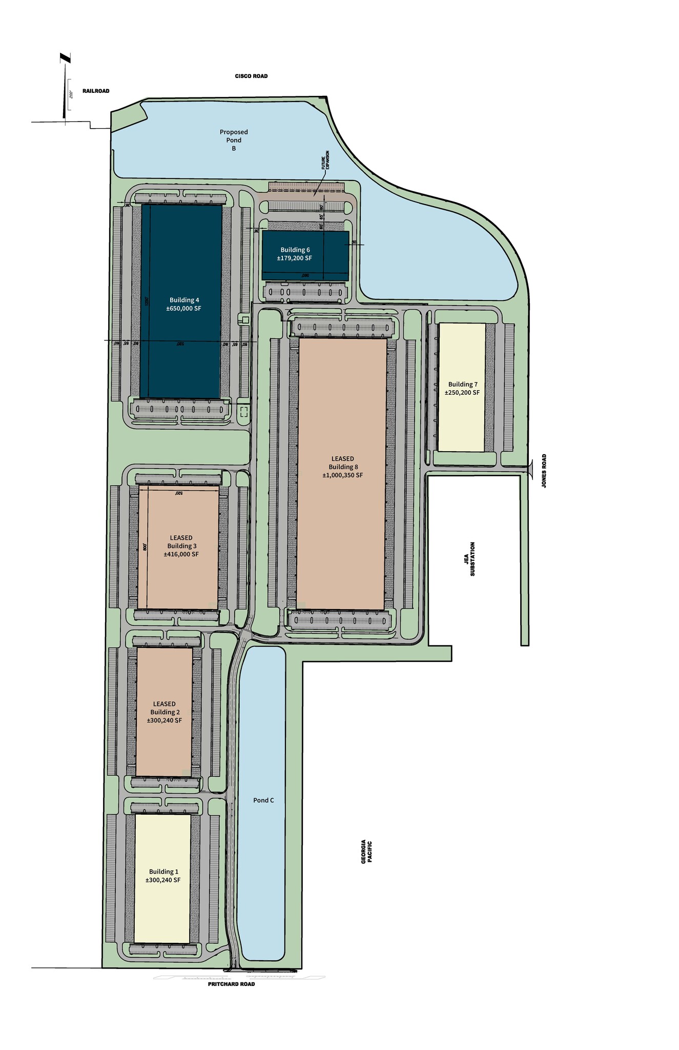 Florida Gateway Logistics Park, Jacksonville, FL à louer Plan de site– Image 1 sur 3