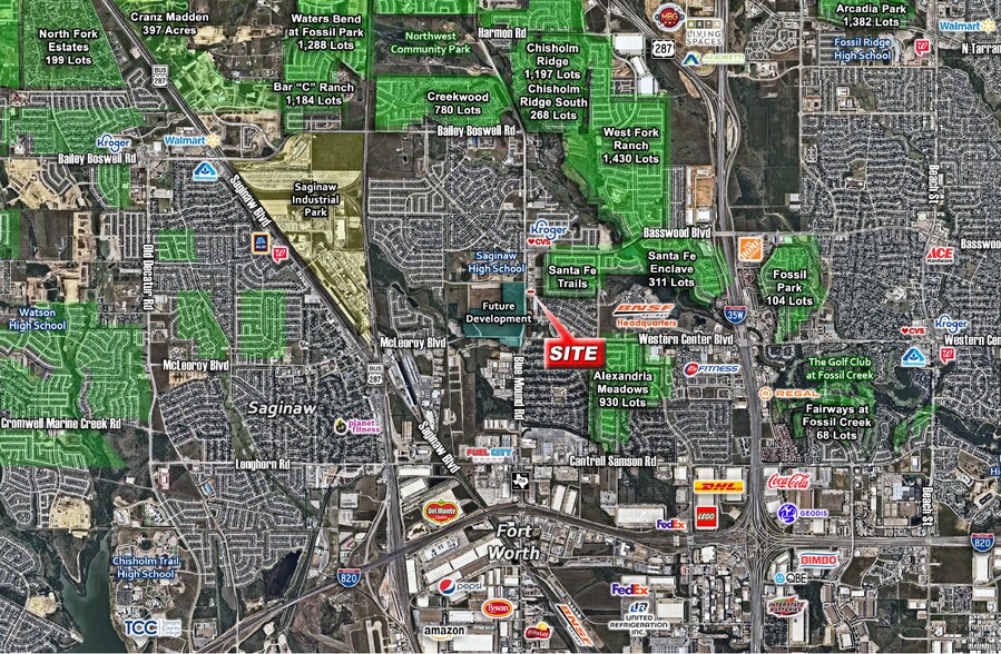 6836 Blue Mound Rd, Fort Worth, TX à vendre - Carte Goad – Image 3 sur 4