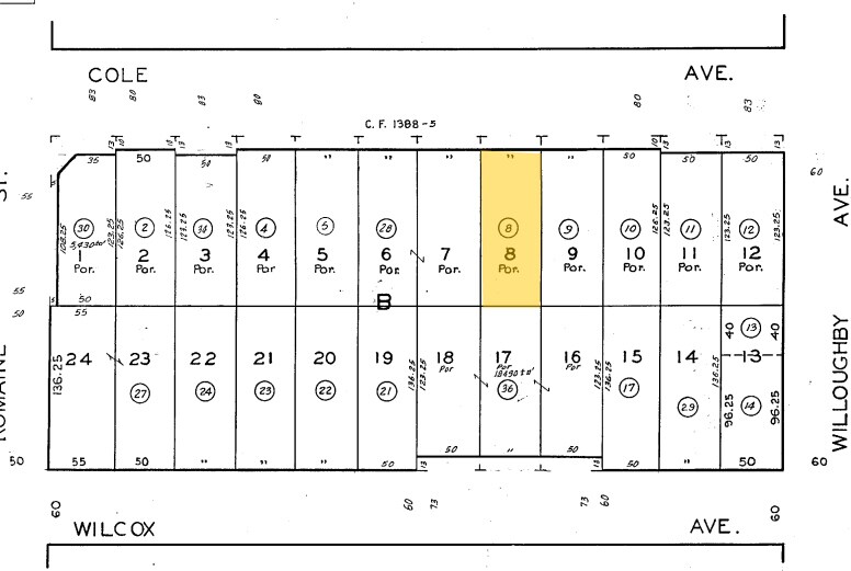 923 Cole Ave, Los Angeles, CA à louer - Plan cadastral – Image 2 sur 15