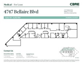 4747 Bellaire Blvd, Bellaire, TX à louer Plan d’étage– Image 1 sur 1