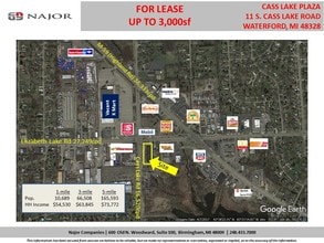 11-47 S Cass Lake Rd, Waterford, MI - Vue aérienne  vue de carte