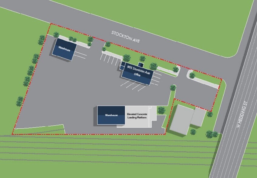 905 Stockton Ave, San Jose, CA à louer - Plan de site – Image 2 sur 3