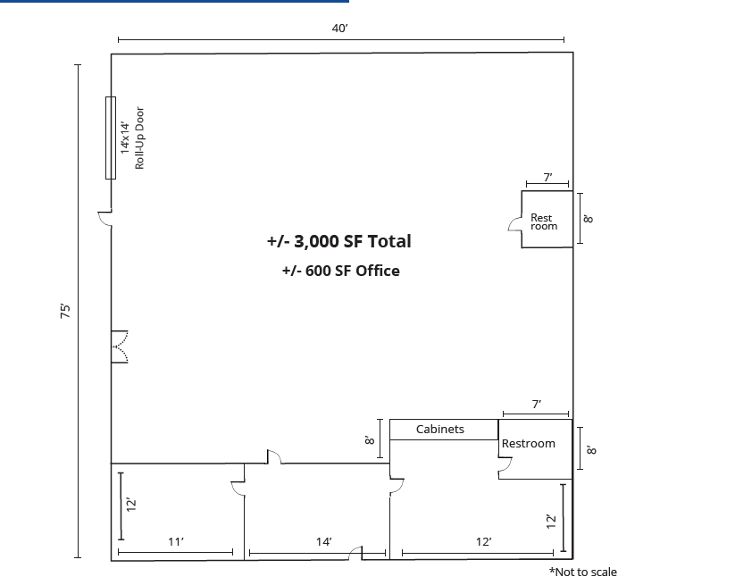 2845 Standard St, Bakersfield, CA à louer Plan d’étage– Image 1 sur 1