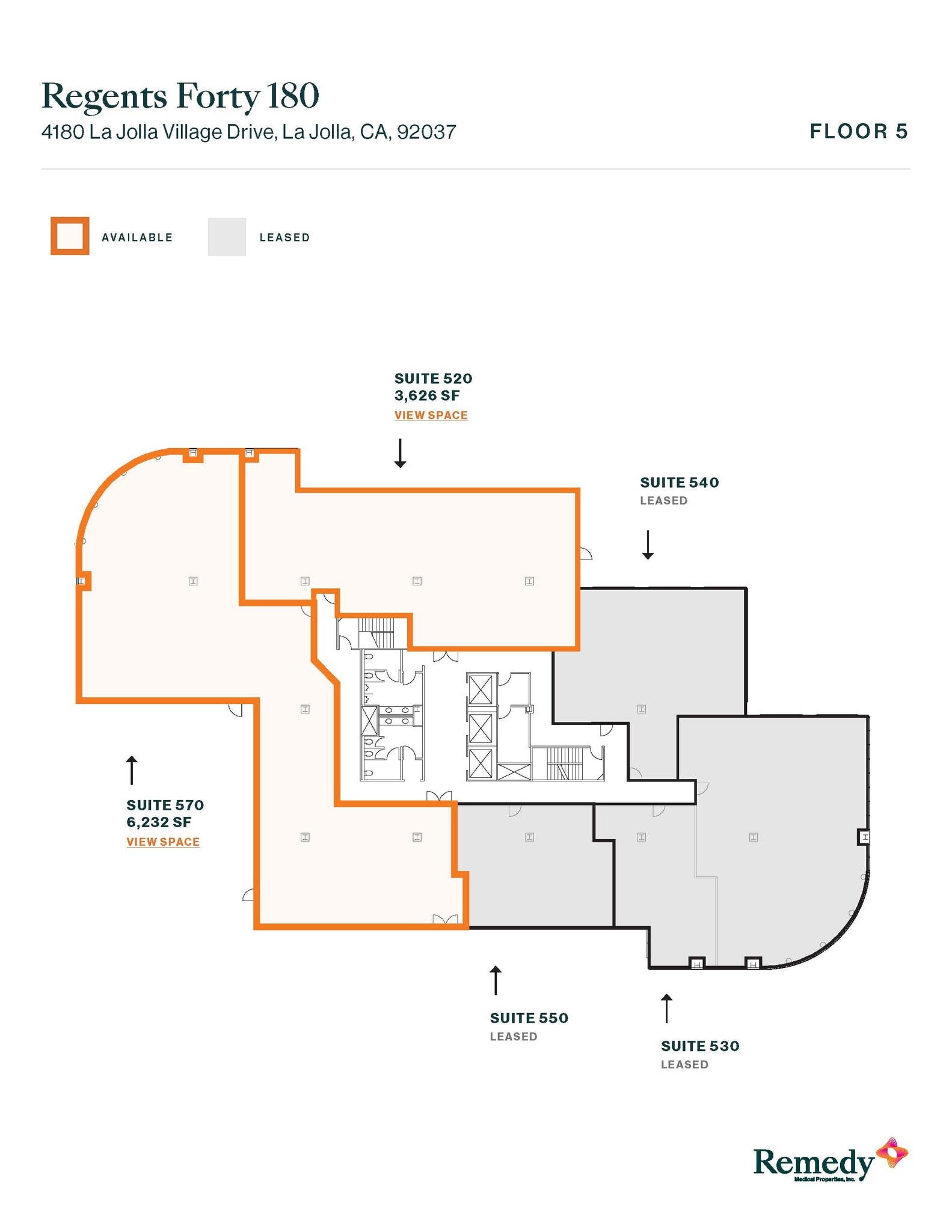 4180 La Jolla Village Dr, La Jolla, CA à louer Plan d’étage– Image 1 sur 1