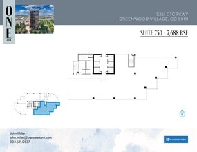 5251 Dtc Pky, Greenwood Village, CO à louer Plan de site– Image 2 sur 4