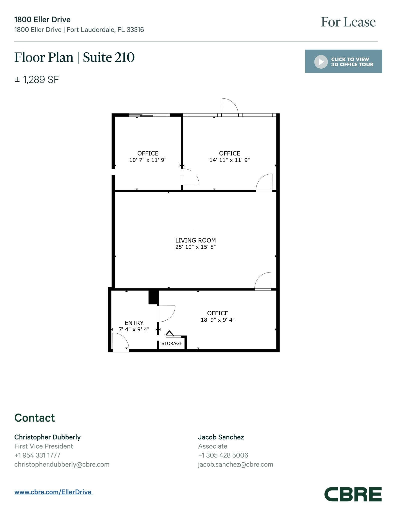1800 Eller Dr, Fort Lauderdale, FL à louer Plan de site– Image 1 sur 1