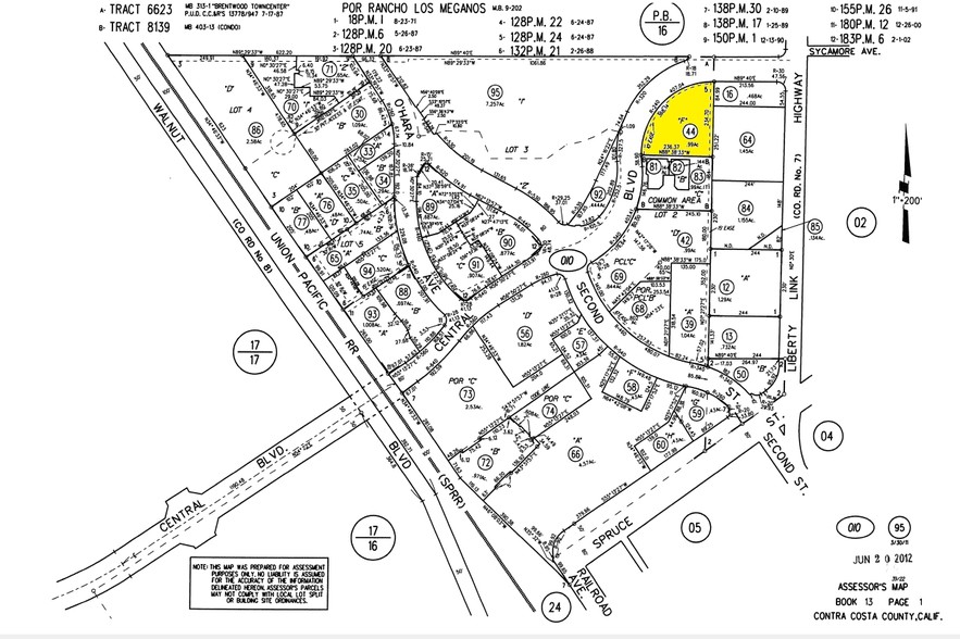 1280 Central Blvd, Brentwood, CA à louer - Plan cadastral – Image 2 sur 5