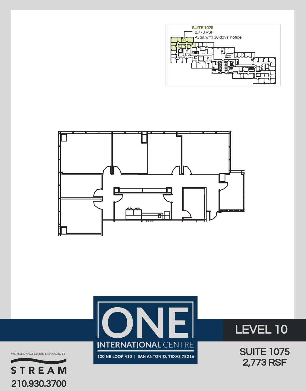 100 NE Loop 410, San Antonio, TX à louer Plan d’étage– Image 1 sur 1